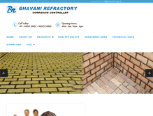 Tablet Screenshot of bhavanirefractory.com